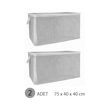 Yastık Hurcu Maxi Hurç 75x40x40 Cm Gri - 2 Adet Pamuklu 75 X 40 Gri Diğer