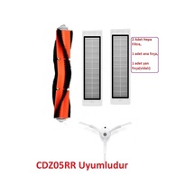 Mi Robot Vacuum Cleaner Cdz05rr Modeli İle Uyumlu Hepa Filtre Fırça Seti