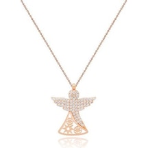 Diamond Line-Gülaylar - Pembe Altın 14 Ayar Mevlana Kolye