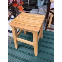 Ahşap 35 Cm. Tabure Gürgen Ağacından Cilalı 1.Kalite