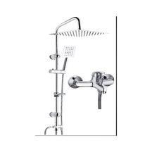 Fawer Krom Robot Duş Seti & Krom Banyo Bataryası 2li Set Krom