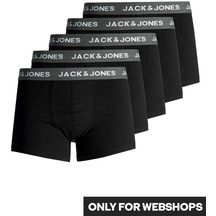 Jack Jones Erkek Pamuklu Siyah Renk 5 Li Boxer 12142342