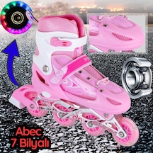 Paten Silikon Işıklı Teker Ayarlanabilirmetalgövde Paten 35-38No (546860879)