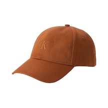 Calvin Klein Monogram Embroıdery Kahverengi Erkek Şapka