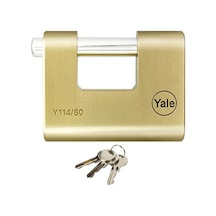 Yale 60 Mm Oval Kayar Pimli Pirinç Asma Kilit - Blister