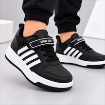 Black Flex Çocuk Cırtlı Sneaker Ayakkabı Siyah 31-35 2651 Sıyah