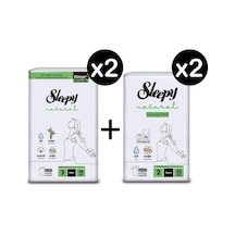 Sleepy Natural Hijyenik Ped Gece 36'lı + Günlük Ped Uzun 64'lü