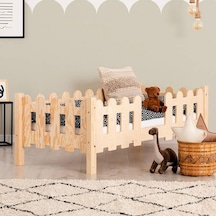 Markaawm Markaawm Montessori Yatak Ahşap Çocuk Karyola Leaf Akçaağaç