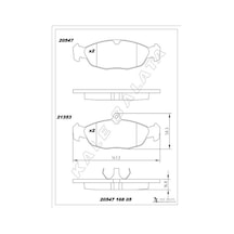 Kale-balata Ön Balata Astra F-corsa A B -vectra A-tıgra- 94-00 Combo 1.4-1.6i-1.7 D 92-00 Gdb1040 20547-a00-00-kd13 1605907 1605881 1605087 Wva20547