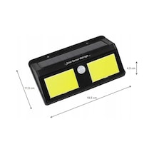Solar Güneş Enerjili Sensörlü 96 Cob Led Aplik Duvar Tipi Led Lamba Lisinya