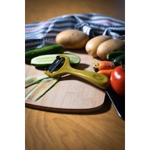 Solingen Simli Gold Sapan Soyacak Paslanmaz Alman Çeliği, Ergonomik Sap, Yüksek Keskinlik-210 Sarı