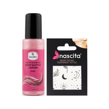 Vücut Losyonu Pembe Simli 125 Ml & Geçici Dövme Hediyeli