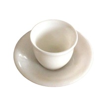 Kupala Mermer Fincan Seti Geniş Beyaz