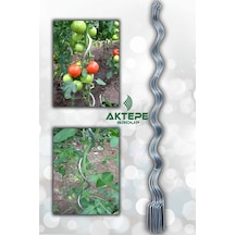 10 Adet 150 Cm Spiral Bitki Destek Çubuğu Sarmal Çiçek Teli Fidan Teli