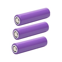 3 Adet 3.7v Şarjlı 18650 Lityum Pil 1200mah Şarj Edilebilir