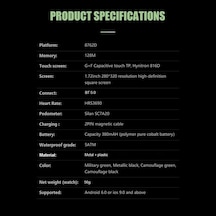 Pazly Dayanıklı C20 1.72'' Dokunmatik 5atm Su Geçirmez Akıllı Saat  (İthalatçı Garantili )