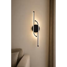 AvizeGO Unis Modern Led Duvar Apliği Günışığı Siyah
