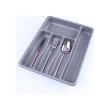 Gri - 5 Bölmeli Çekmece İçi Kaşıklık 36x29x5cm 5671 Çok Renkli Çok Renkli