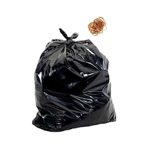 5 Adet 80x110 Cm Siyah Lastikli Ultra Kalın Battal Boy Ev Taşıma Poşeti Taşınma Nakliye Çuvalı Siyah