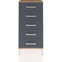 Arges Komodin 5 Çekmeceli 44x30x96 Çam-antrasit Atlas Çam