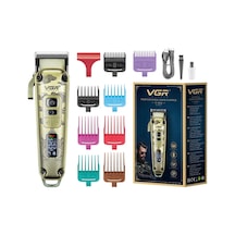 Vgr V-005 Profesyonel Saç Kesme ve Tıraş Makinesi Renkli Taraklı Tam Set