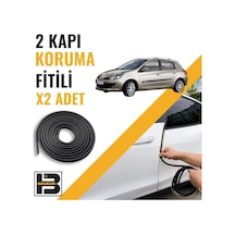 Renault Clio 3 Station Wagon Kapı Koruma Fitili-iki Kapı-siyah-bm0874