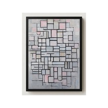 Mondrian Kompozisyon No. Iv Çerçevesiz Poster 21x30 Cm A4 Tablo Modern Sanat Duvar Dekoru