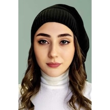 Uniquetrenders Kadın Kışlık Triko Örgü Bere Ve Boyunluk Siyah