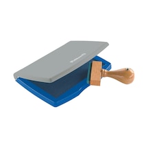 Plastik Istampa 2 7x11cm, Mavi Ahşap - Beyaz