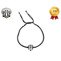 Beşiktaş Siyah Makrome Bileklik