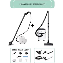PiranTech CB-103A Buharlı Temizlik Makinesi + ES-07 Panda Islak & Kuru Elektrikli Süpürge