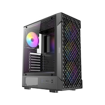 Vx320 Argb, 750w 80+ Bronze Psu Dahil, 4x120mm Argb Fan, Mesh Ön Panel, Temperli Cam, 240mm Radyatör Destekli Atx Mid-