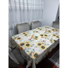 Sunflower Desenli 3d Dikdörtgen Masa Örtüsü 160x200 Renkli