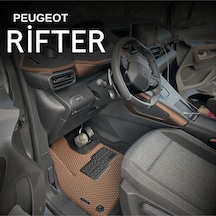 Peugeot Rifter 2018 Ve Sonrası Araca Özel Yeni Nesil Akıllı Oto Paspas Kahverengi
