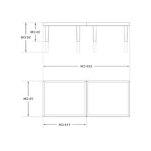 Katlanır Bahçe Masası - 75x228 Cm, Ham Naturel Renk Açık Ceviz
