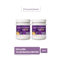 Suda Collagen Multiform Kolajen,vitamin C,biotin,hyaluronik Asit,saç,tırnak,cilt Portakal Aromalı 360g X2 Adet