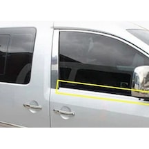 Vw Caddy 2010-2011-2012-2013-2014 Krom Cam Çıtası 4 Parça Paslanmaz Çelik