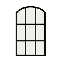 Suntek Kemerli Bölmesi Ayna Taklit Aynası Izgara Duvar Siyah