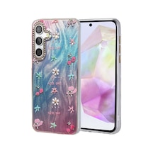 Samsung Galaxy Uyumlu , A35 5g Kılıf Blade Aynalı Desenli Kapak - Desen 4