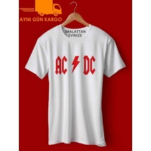 Ac Dc Baskılı Tişört Tshirt Ücretsiz Kargo
