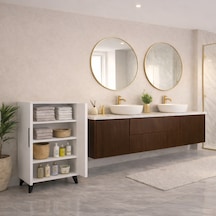 Çınar Banyo Dolabı Beyaz