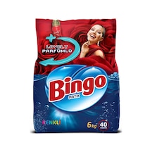4 Adet Bingo Çamaşır Deterjanı 6 Kg Renkli