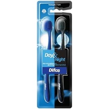 Difaş Day And Night Diş Fırçası Açık Ahşap