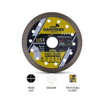 Dawreek Dt009cd 115mm Profesyonel İnce Turbo Pro Elmas Testere Porselen-seramik-mermer