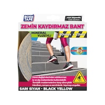 Boss Tape Kaydırmaz Bant Sarı Siyah 50x25mt