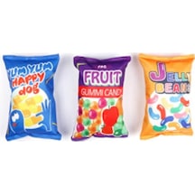Şeker Torbası Hışırlı Köpek Oyuncağı 23x15 Cm Açık Bej