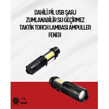 Mini Boy Led El Feneri - 2000 Lümen, Su Geçirmez Tasarım Çoklu Renk