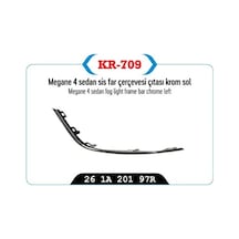 Sis Far Çerçevesı Kapağı Çıtası Krom Sol Megane Iv Sedan Model 1