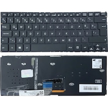 Asus Uyumlu Zenbook Flip Ux360uak-c4203t, Ux360uak-c4205t Işıklı Klavye Siyah Tr