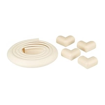 Agubugu Baby Agu-049 Krem Jumbo Kenar + Köşe Koruyucu - Krem, Beyaz